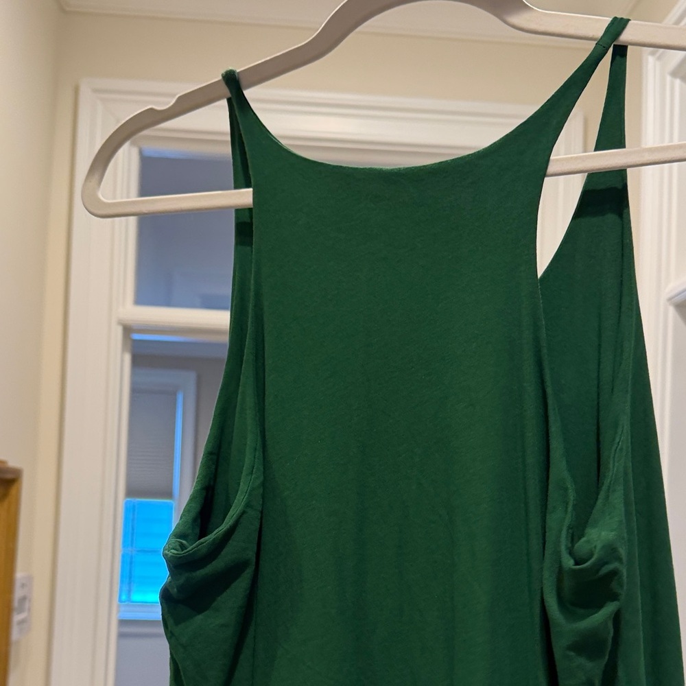 Rundholz White and Green Tunic with matching racer back knit tank dress(bw) - Picture 10 of 12